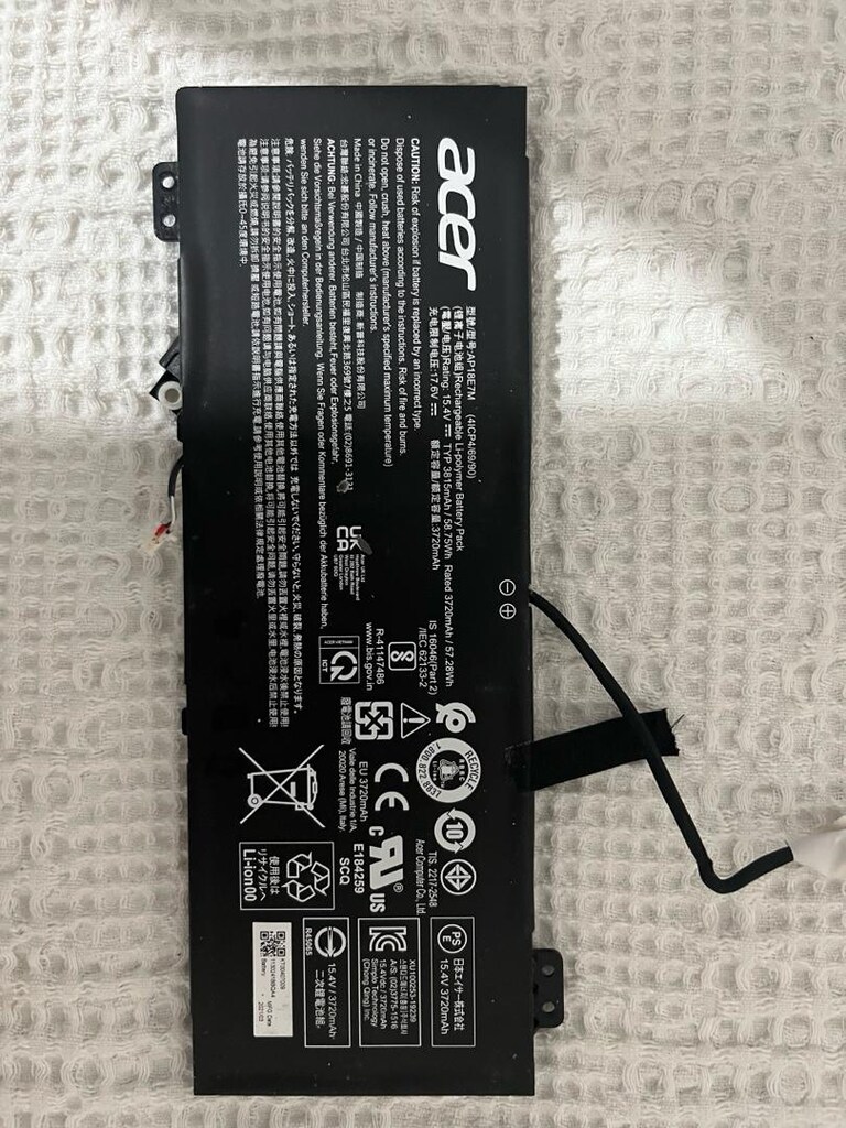 Acer N20C3 PH317-54 N18C3 AN515-43 AP18E7M Orijinal Batarya 2.el - 3