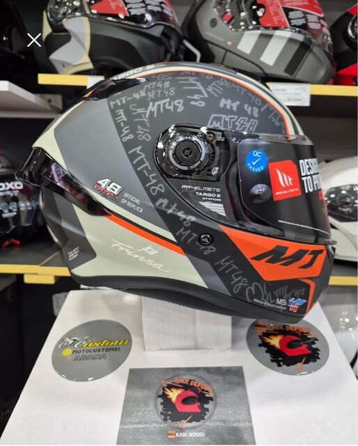 MT Helmets Targo S Ortola 48 GP Replica - L Beden (ECE 22.06)
