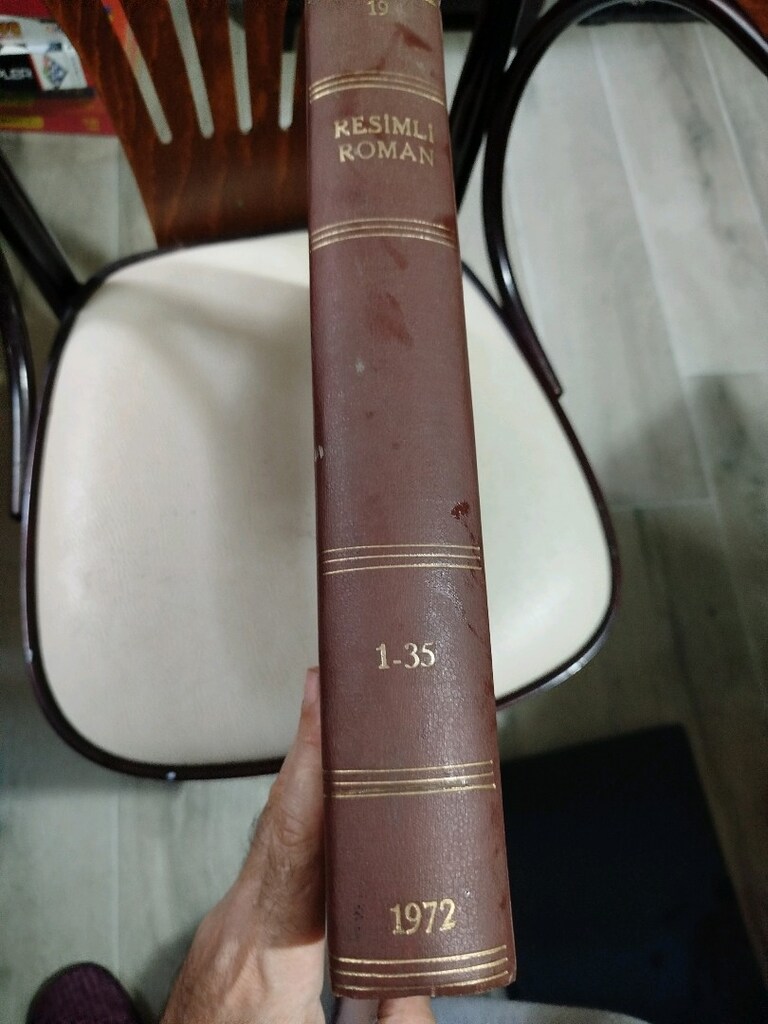 Hayat resimli roman 1-35, şahıs cildi, çok güzel ciltlenmiş, 1972 yılı - 2