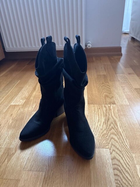 Hotiç süet kovboy çizme