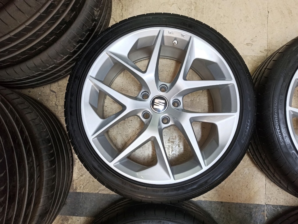 18 inç 5x112 Seat Leon Fr jant lastik takımı 2.el temiz - 6