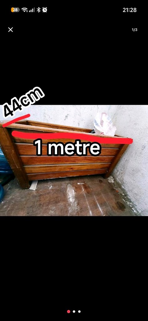 ahşap saksı - 2