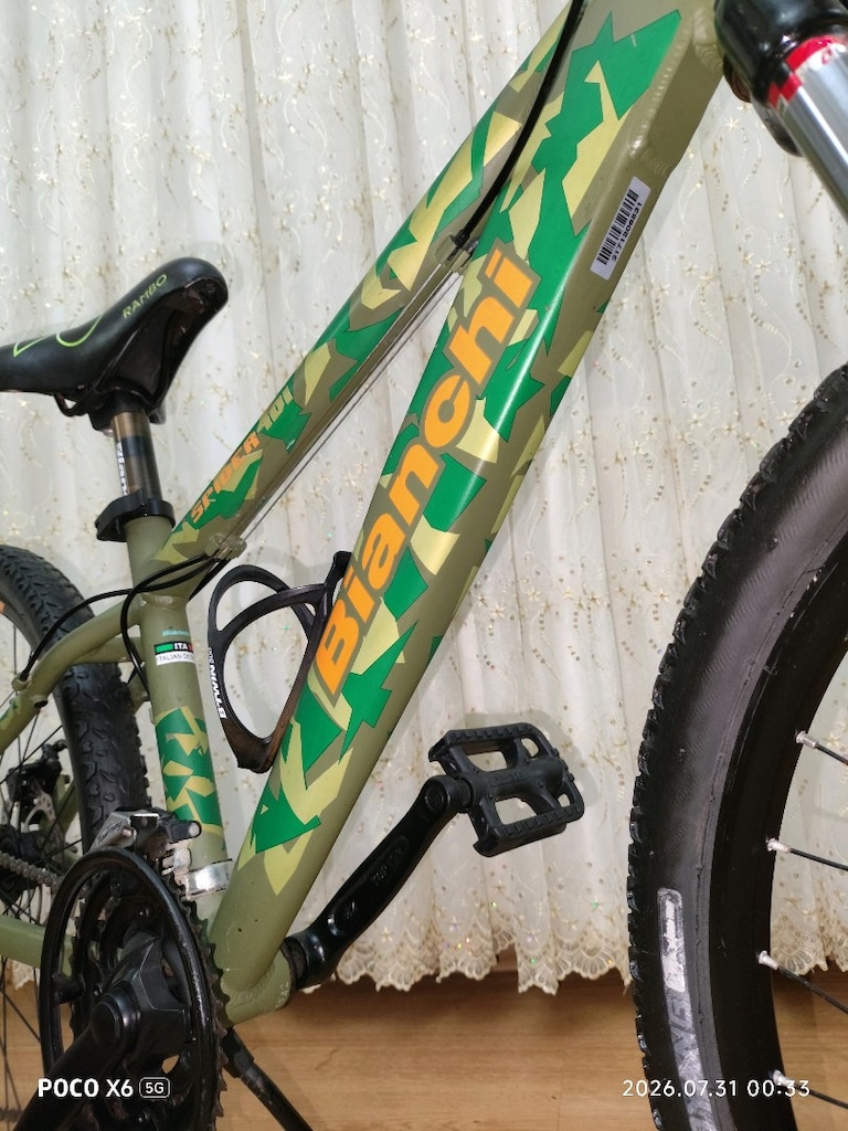Tertemiz, komple bakımlı 24" Bianchi Spider 401 disk frenli bisiklet - 17