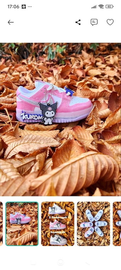 kuromi 27 numara sneaker - 3