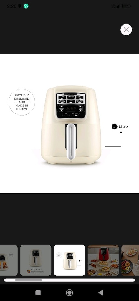 sifir karaca Air pro közleme özellikli airfryer - 3