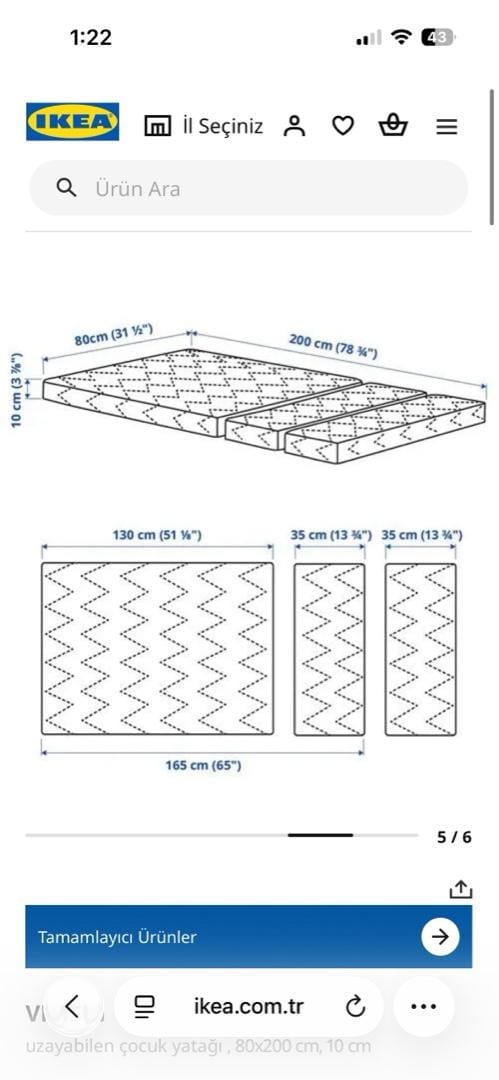 ikea vimsig çocuk yatağı - 2