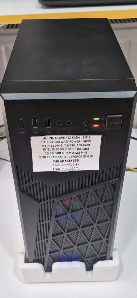 İ3 6.NESİL İŞLEMCİ 16 RAM 2 GB GT 610 BİLGİSAYAR KASASI - 3