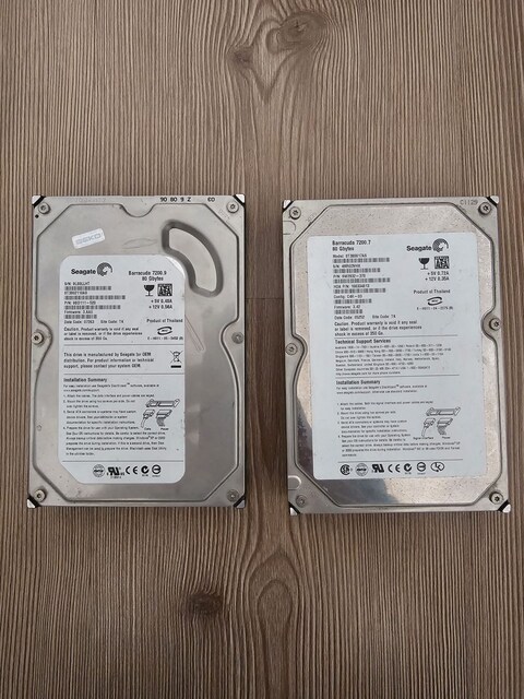 2 ADET 80 GB HDD - ÇALIŞIYOR SORUNSUZ