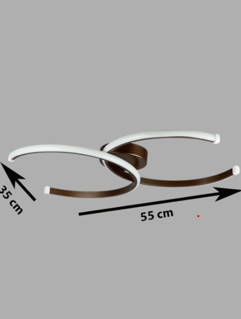 KAHVERENGİ LED AVİZE,LED AVİZE,2Lİ LED AVİZE,İKİLİ LED AVİZE,AVİZE - 2