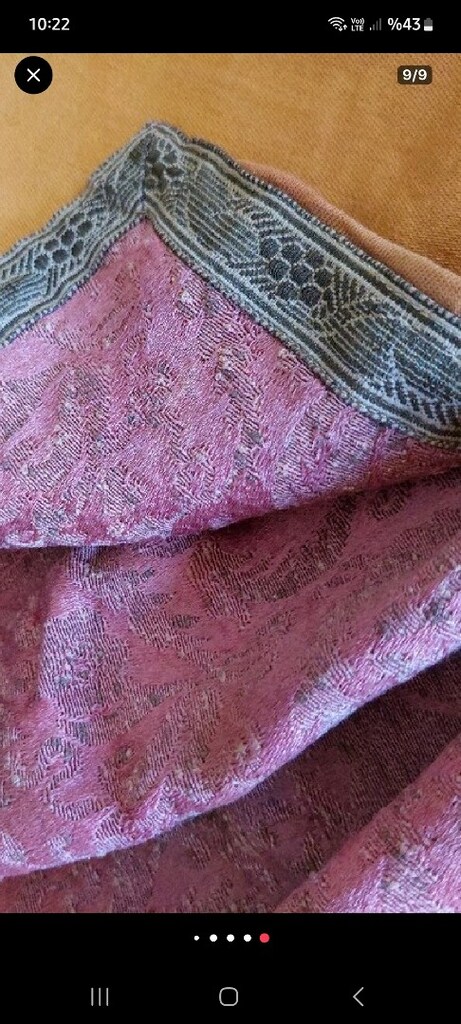 OSMANLI İPEĞİ HEREKE DOKUMA 85/55 CM SOMON PEMBE YASTIK ASTARI DA IPEK - 3