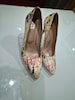 BEYAZ DESENLI DERI STILETTO 11 CM - 3
