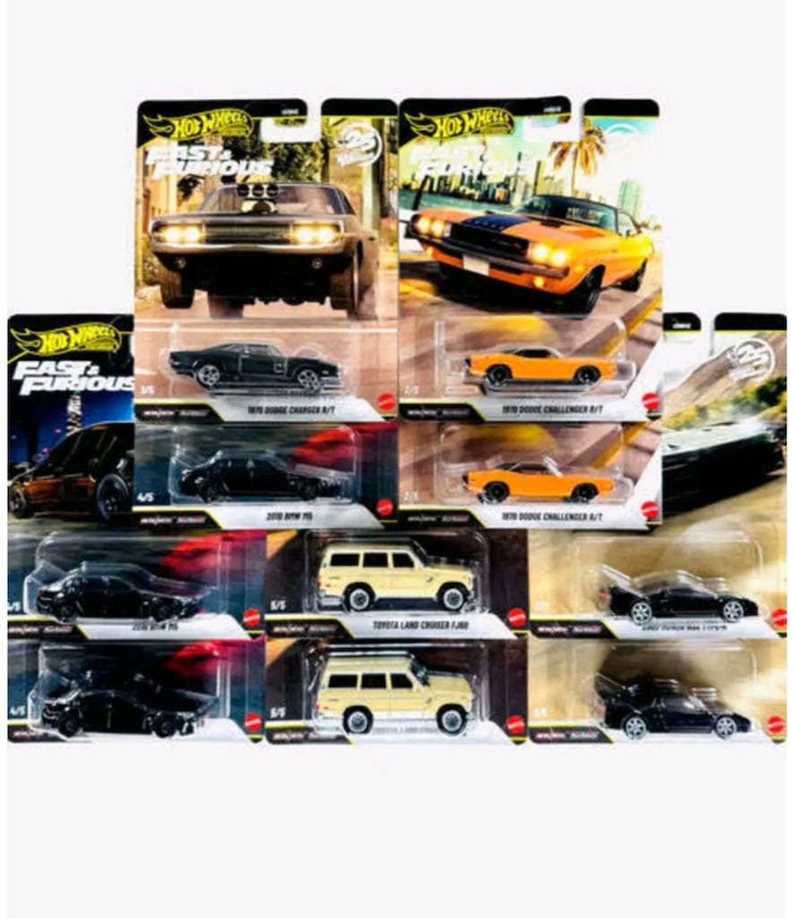 hot wheels hızlı ve öfkeli 10lu set koli dodge seti - 3