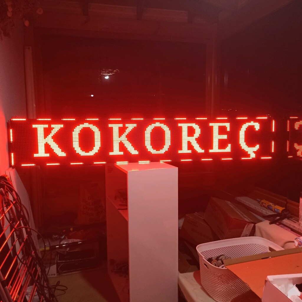 led tabela kayan yazı 32x192 tek yönlü - 2