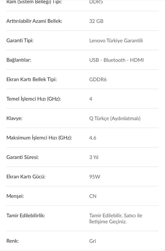 Lenovo LOQ i5-12600HX 24GB 512GB SSD 15.6" FHD RTX 3050 6GB GDDR6 Free - 6