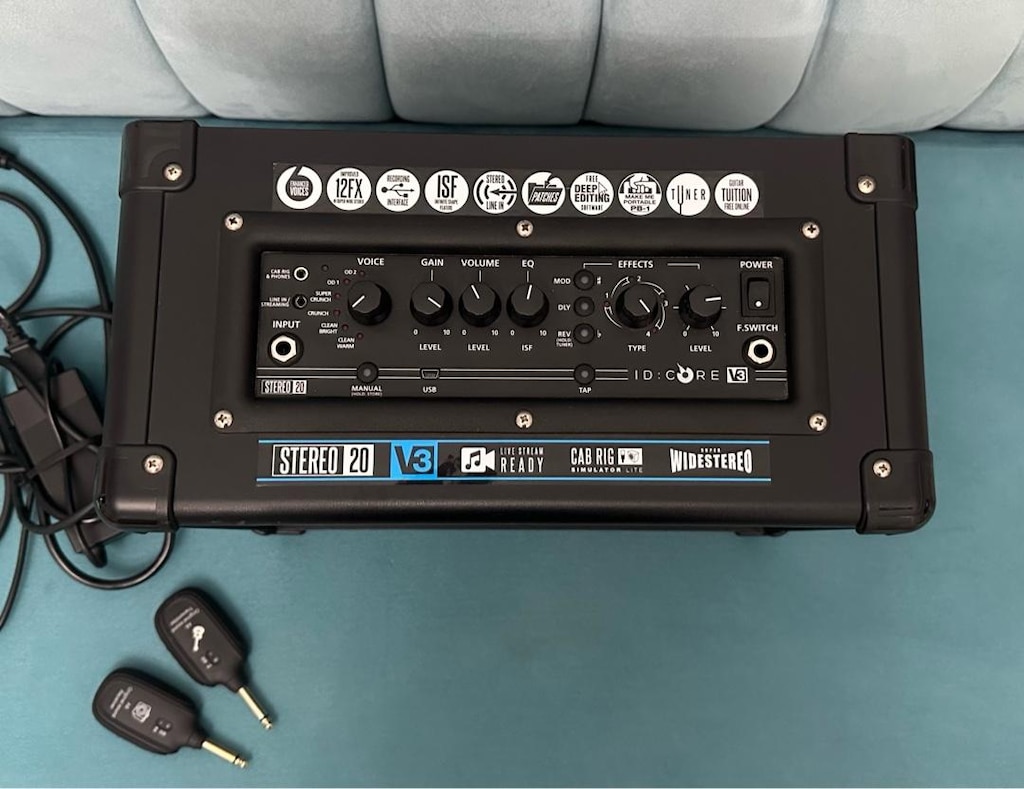 BLACKSTAR ID:CORE STEREO 20 V3 Amfi ve A8 jak kablosuz alıcı verici - 9