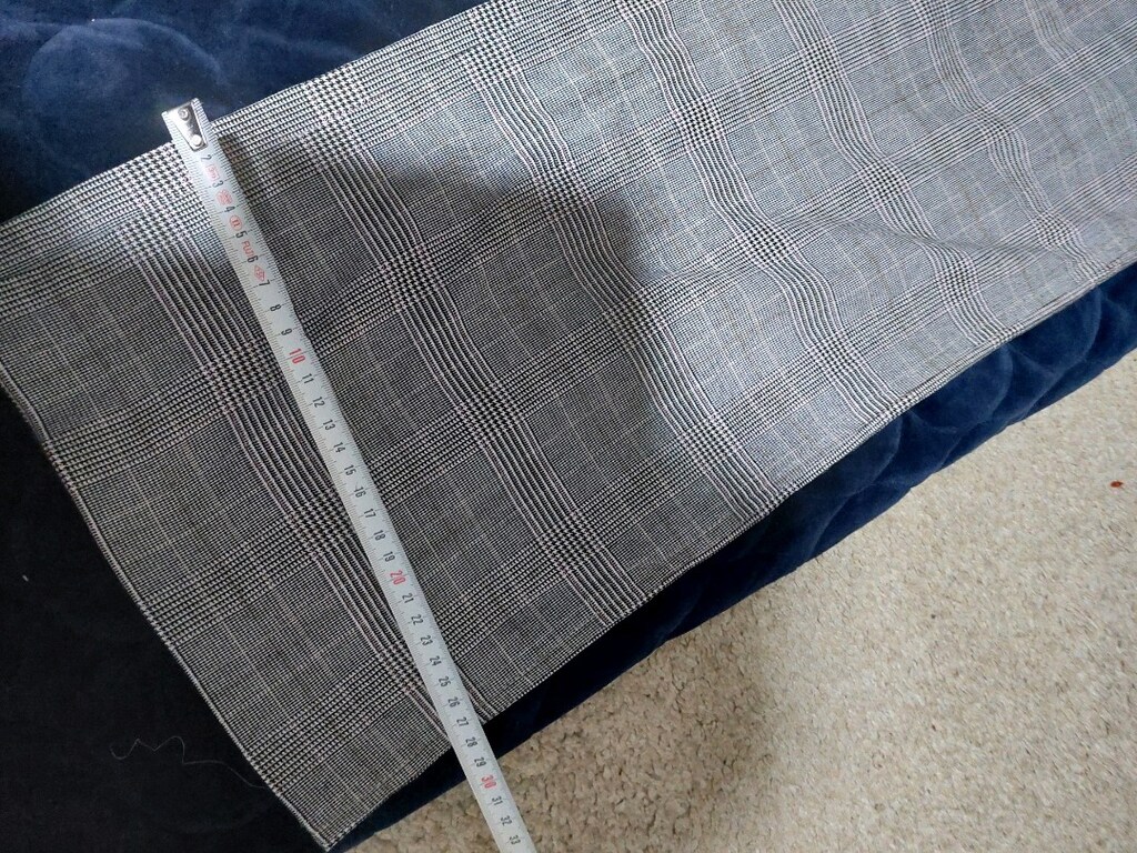 keten kumaş pantalon karelli 40.beden - 2