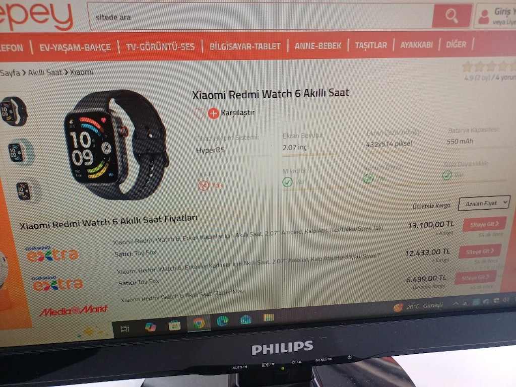 REDMİ WATCH 6 AKILLI SAAT SIFIR SİYAH RENK - 3