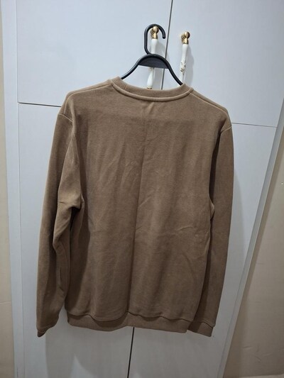 Erkek Sweatshirt | Mudo | Kahverengi | L Beden | Bisiklet Yaka