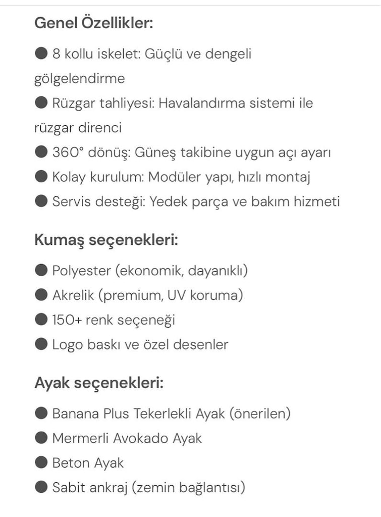 Şemsiye Evi 300x300 Premium 360° Bahçe/Teras Şemsiyesi – İzmir Urla - 4