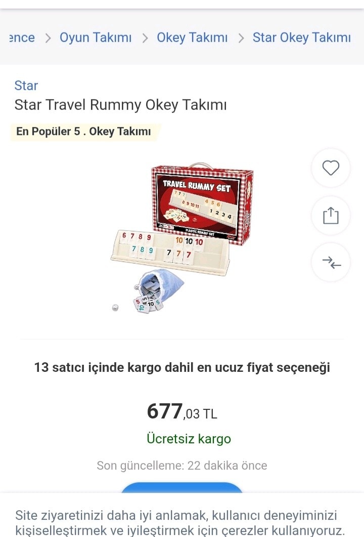SIFIR KUTUSUNDA TAŞINABİLİR OKEY SETİ PAZARLIKSIZ TESLİMAT ŞİRİNYER - 3