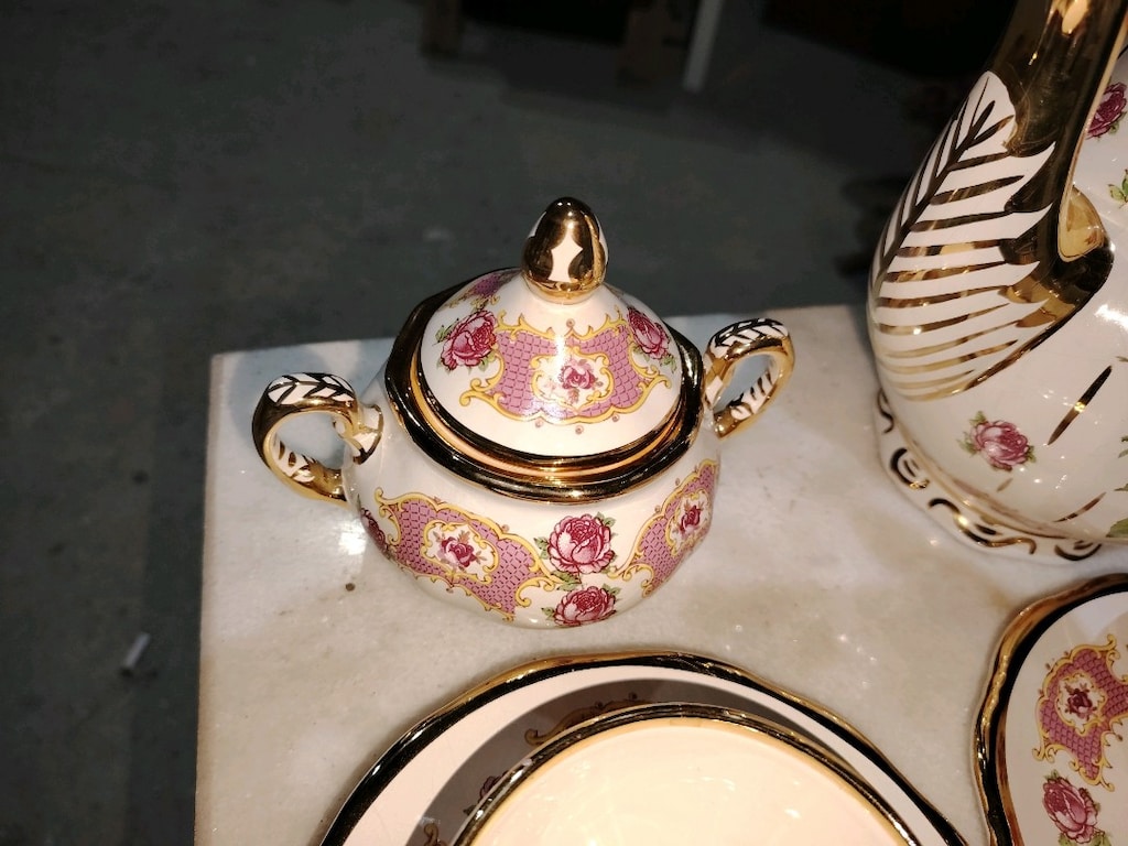 Antika porselen çay takımı - 3