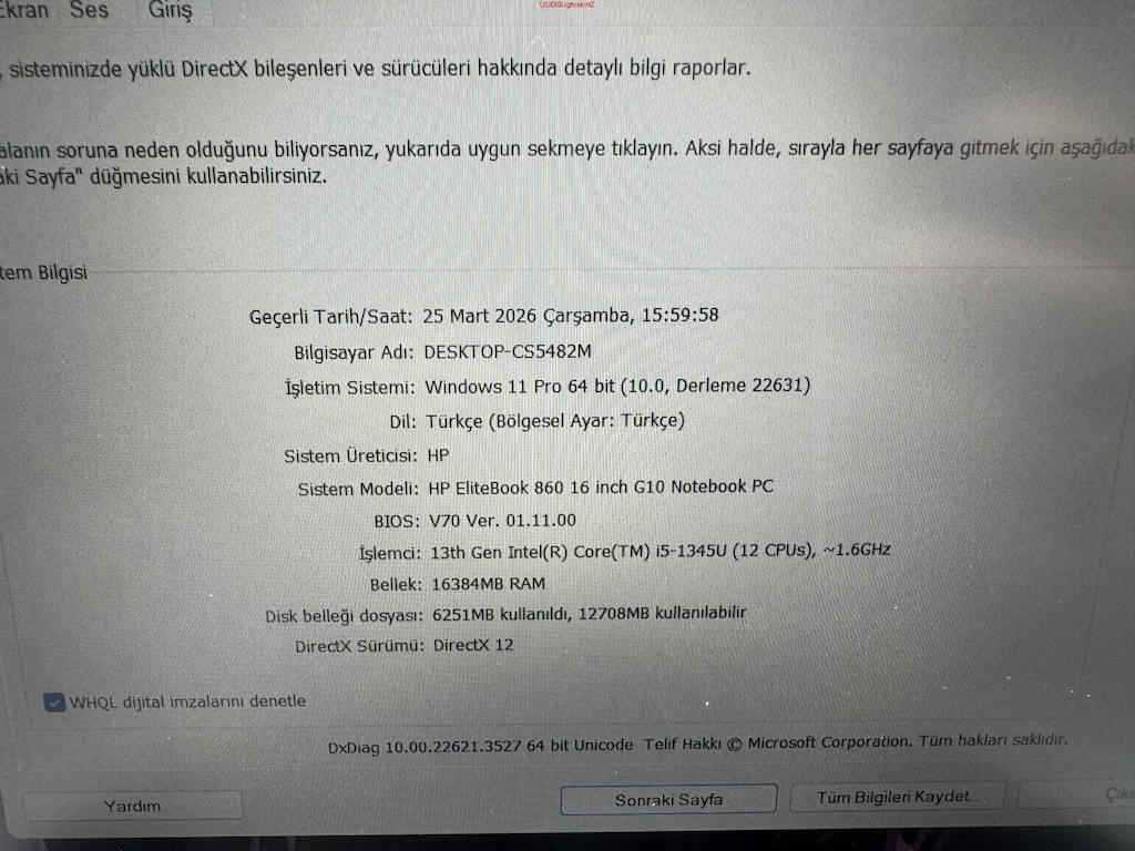 HP ELİTBOOK İ5 13. NESİL 16 GB RAM 256 NVME - 6
