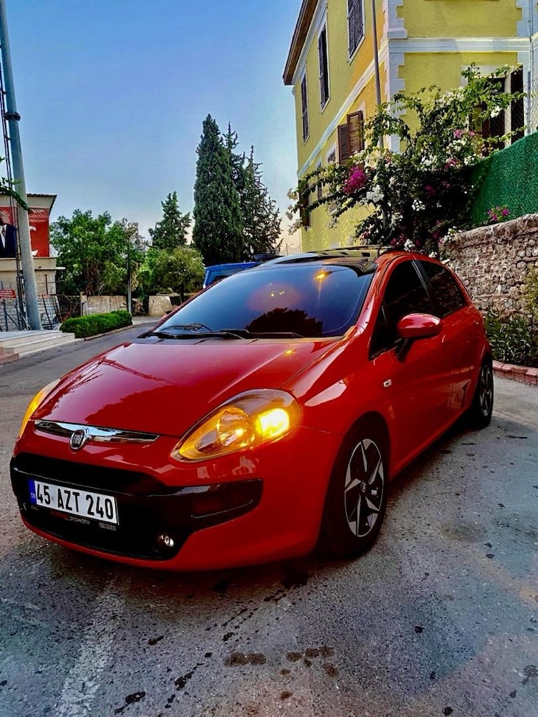 2012 model 1.4 makyajlı kasa Cam tavan Egzotik Kırmızı Punto - 6