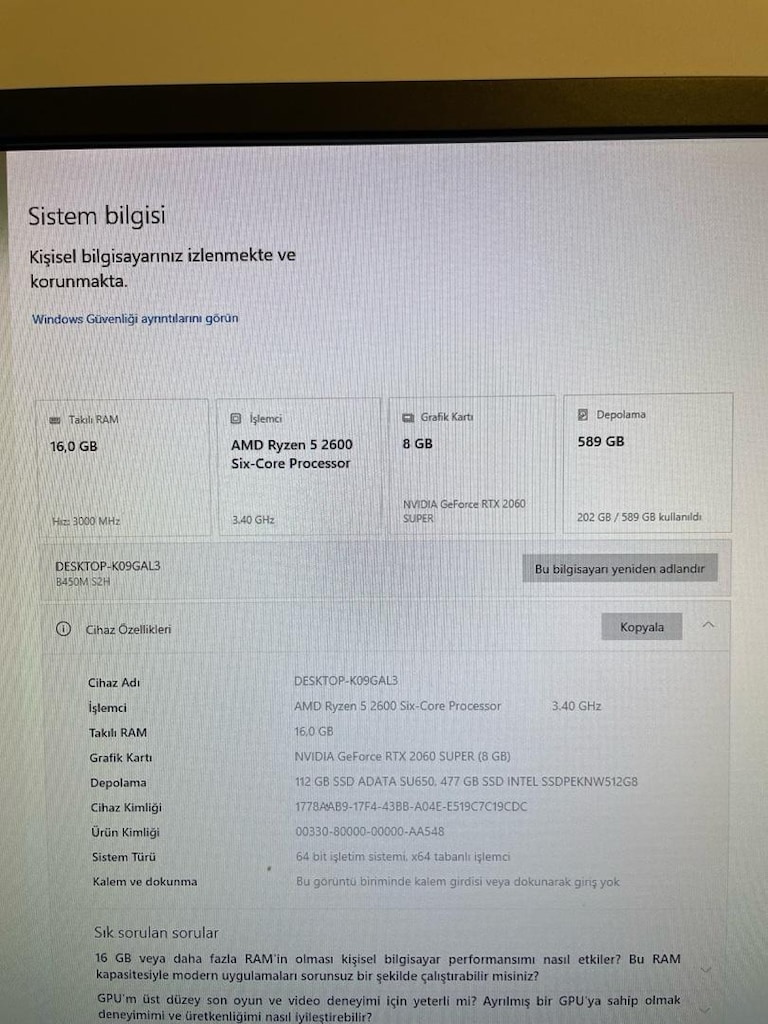 GAMİNG PC FİYAT/PERFORMANS - 10