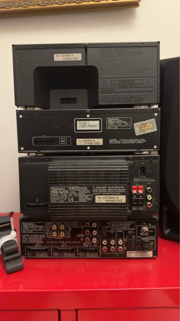 Orijinal Japon Technics CH730 Müzik Seti ve 3 Yollu Hoparlör Takımı - 4