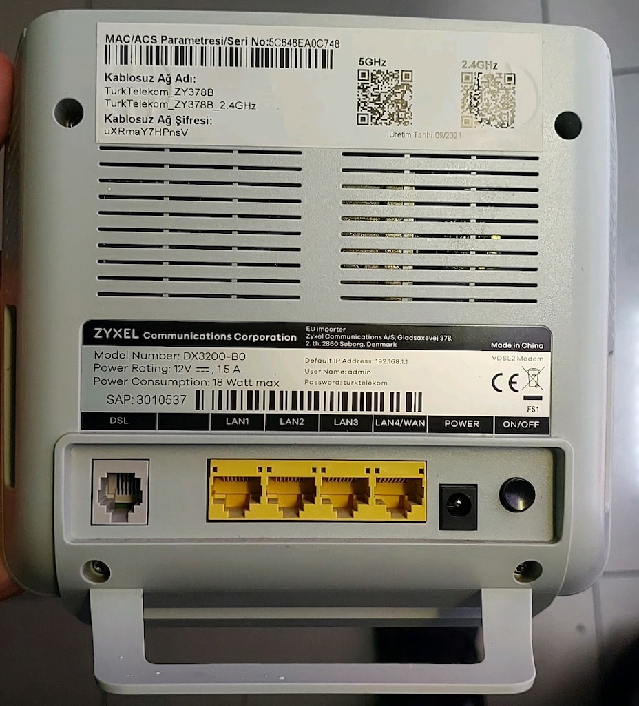 ZYXEL DX3200 WİFİ 6 PREMIUM MODEM - 2