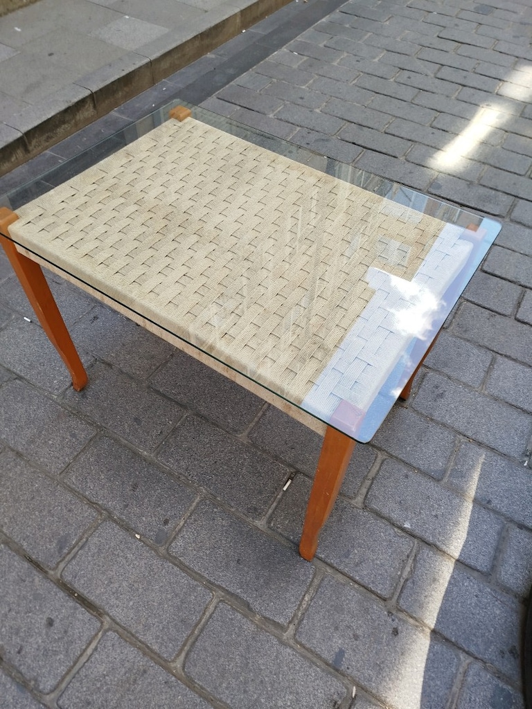 seyyar camlı çok amaçlı hasır masa - 8