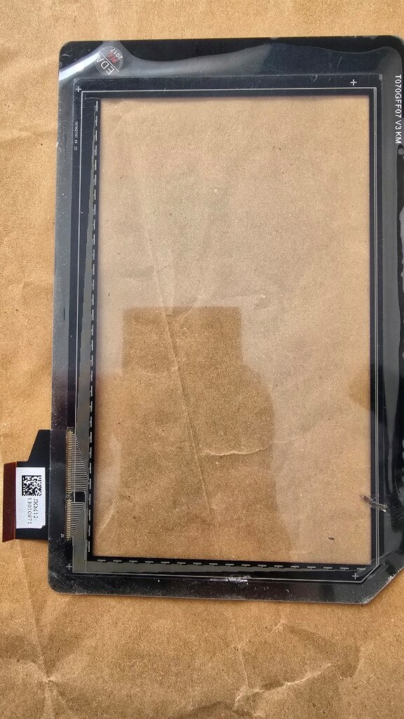 JXM12-13010971 / 070GFF07 V3 KM kodlu tablet Dokunmatik ekran modülü - 2