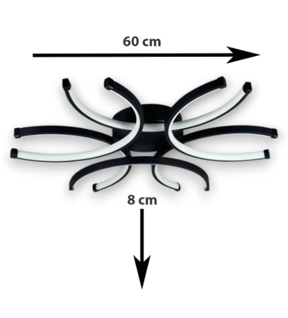 LED AVİZE,BEYAZ IŞIK AVİZE,AVİZE,SİYAH AVİZE,LED LAMBA,LED,AVİZE - 2