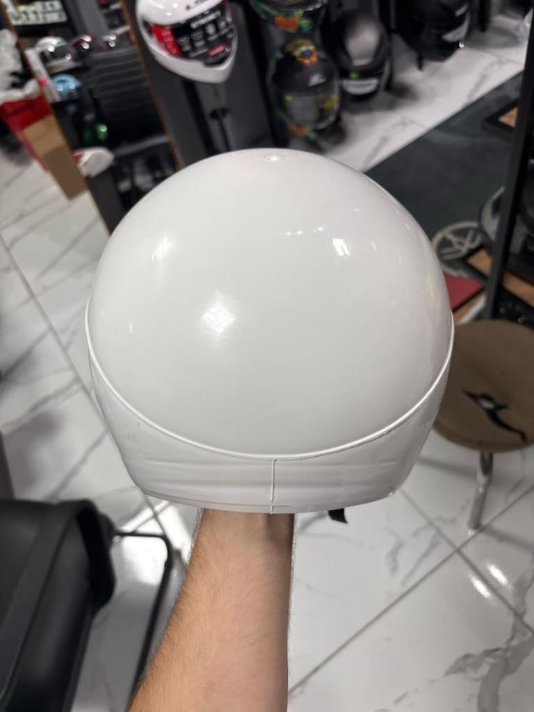 beyaz yarım kask - 2