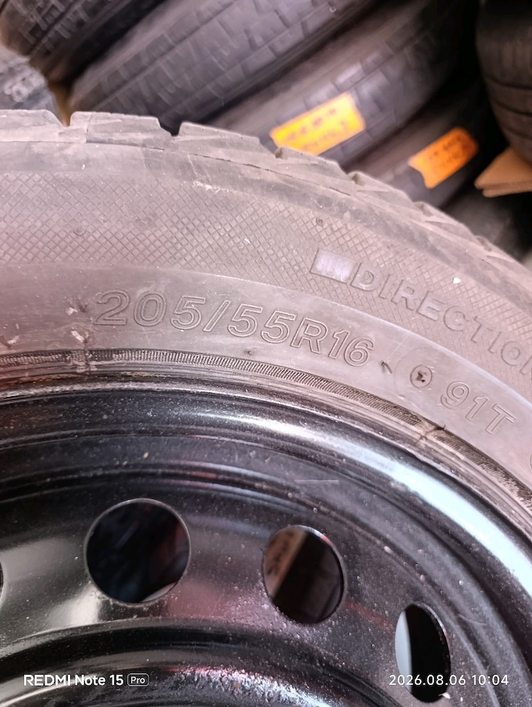 1 adet 205/55/16 ebatlı Toyota Corolla stepne si avansis Verso 5x114.3 - 3