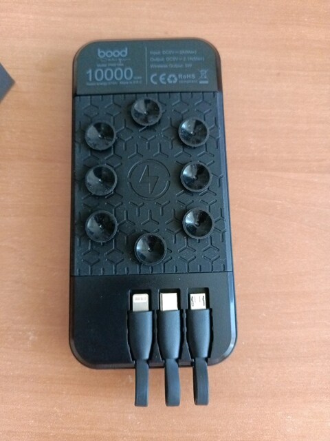 Bood Design Leb Işıklı Wireless Powerbank