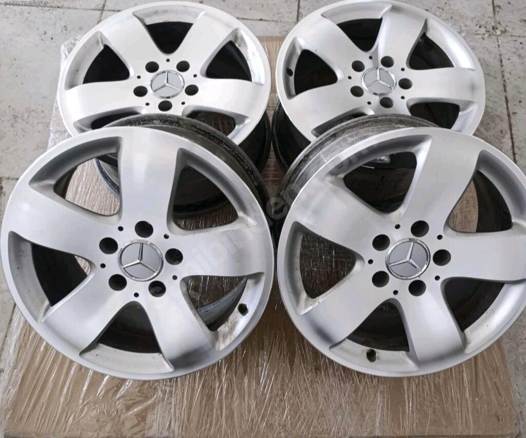 16 5x112 Mercedes orjinal jant takımı sıfır CNC - 2