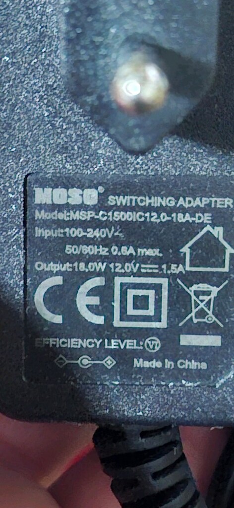 adaptör MOSO 18w 12.0V 1.5A - 2