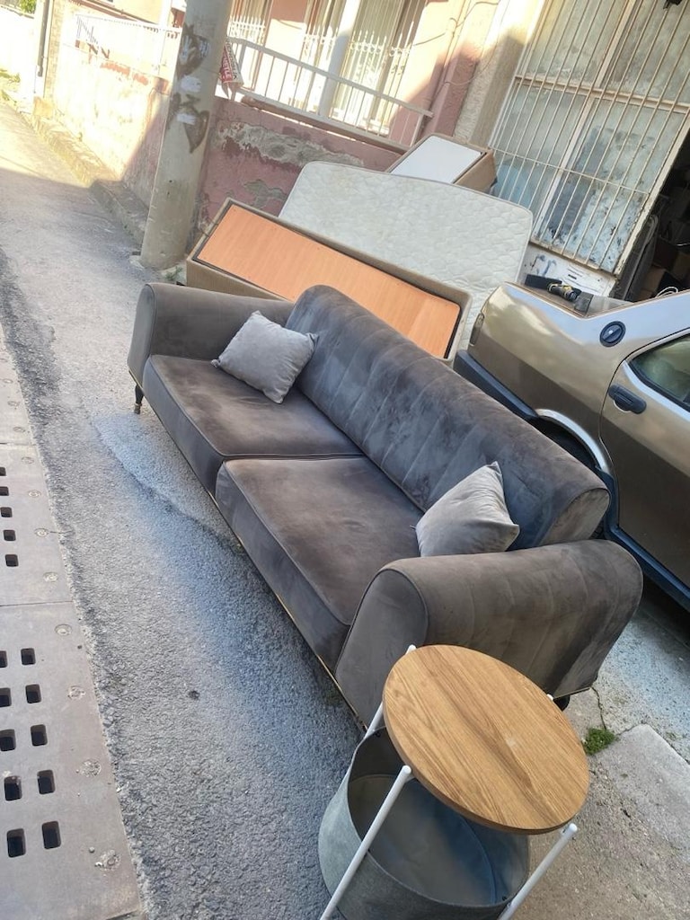 1 adet üçlü kanepe sırtan yataklı taytuyu - 2