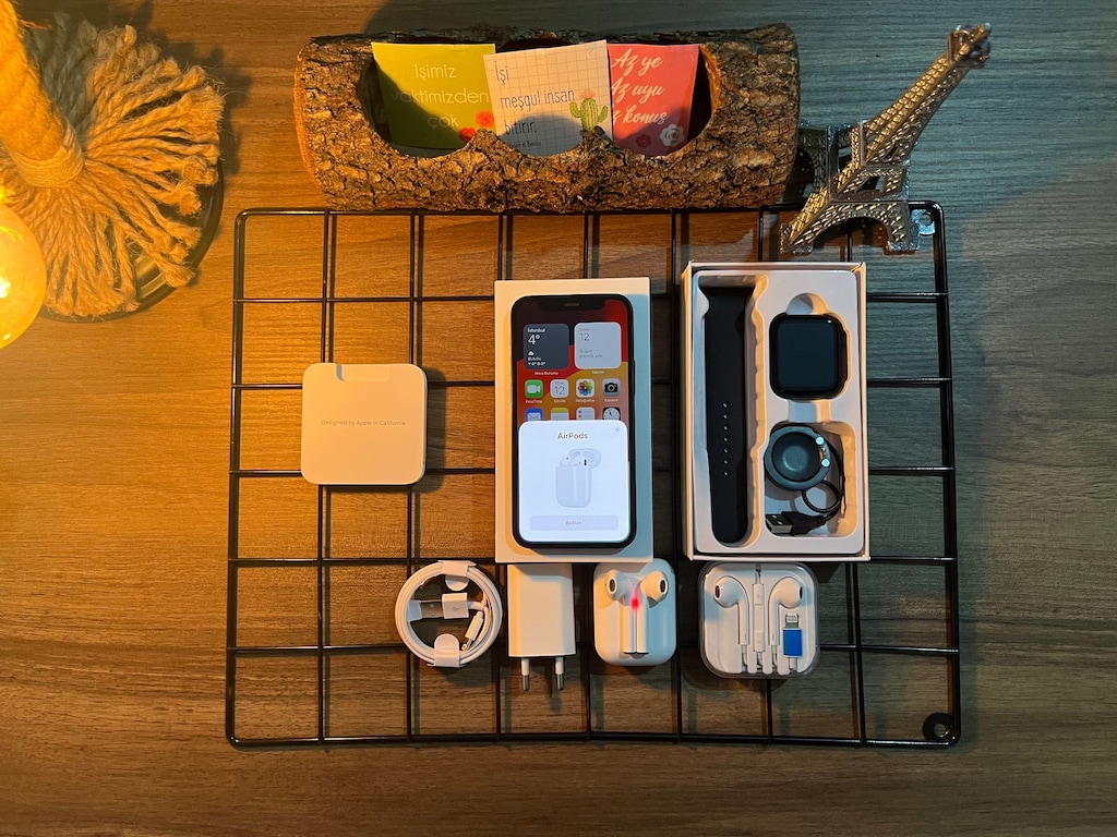 FULL AKSESUARLI İPHONE 12 MİNİ BLACK - 3
