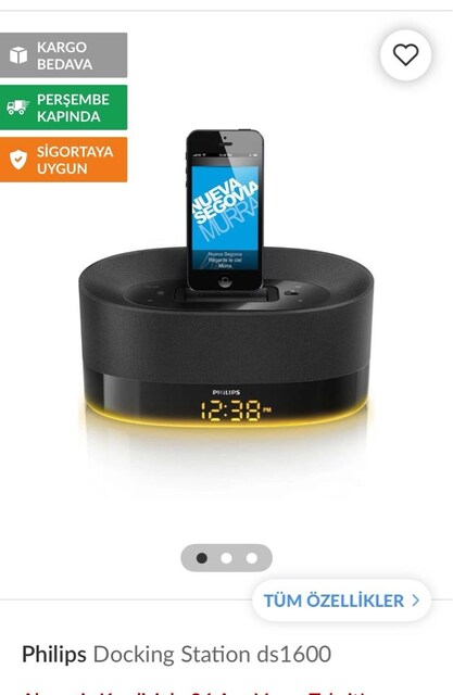 philips ds1600 hoparlor ve şarj ünite