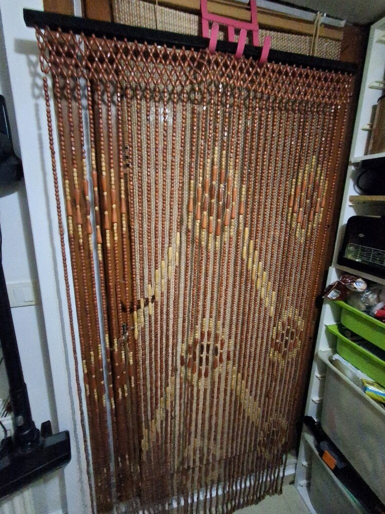 ahsap boncuk kapı perdesı - 4