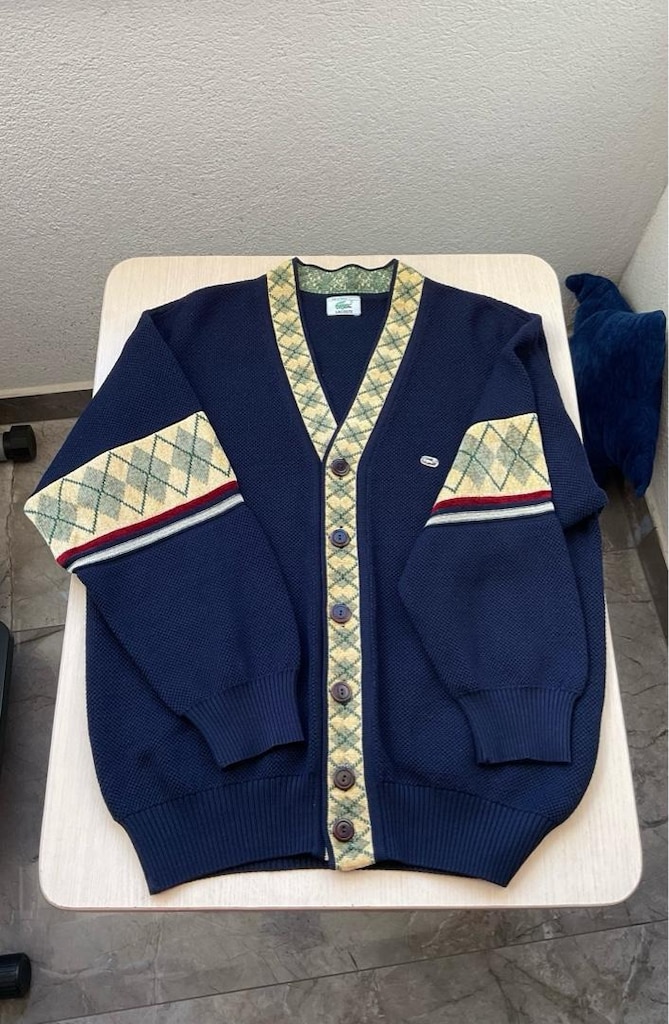 Lacoste Retro Lacivert Hırka