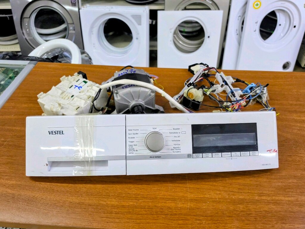 Vestel Hızlı 8812 TE Çamaşır Makinesi Motor / Kart / Panel / Tesisat