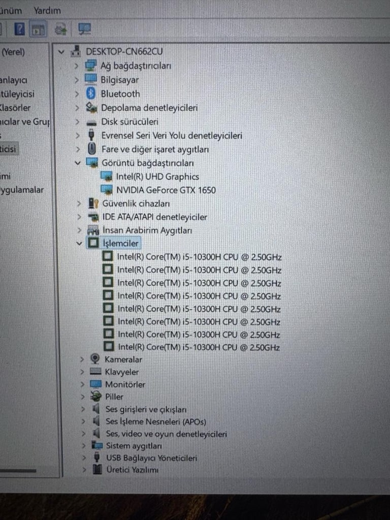 Asus Tuf Laptop gtx1650 i5 10.nesil işlemcili - 6
