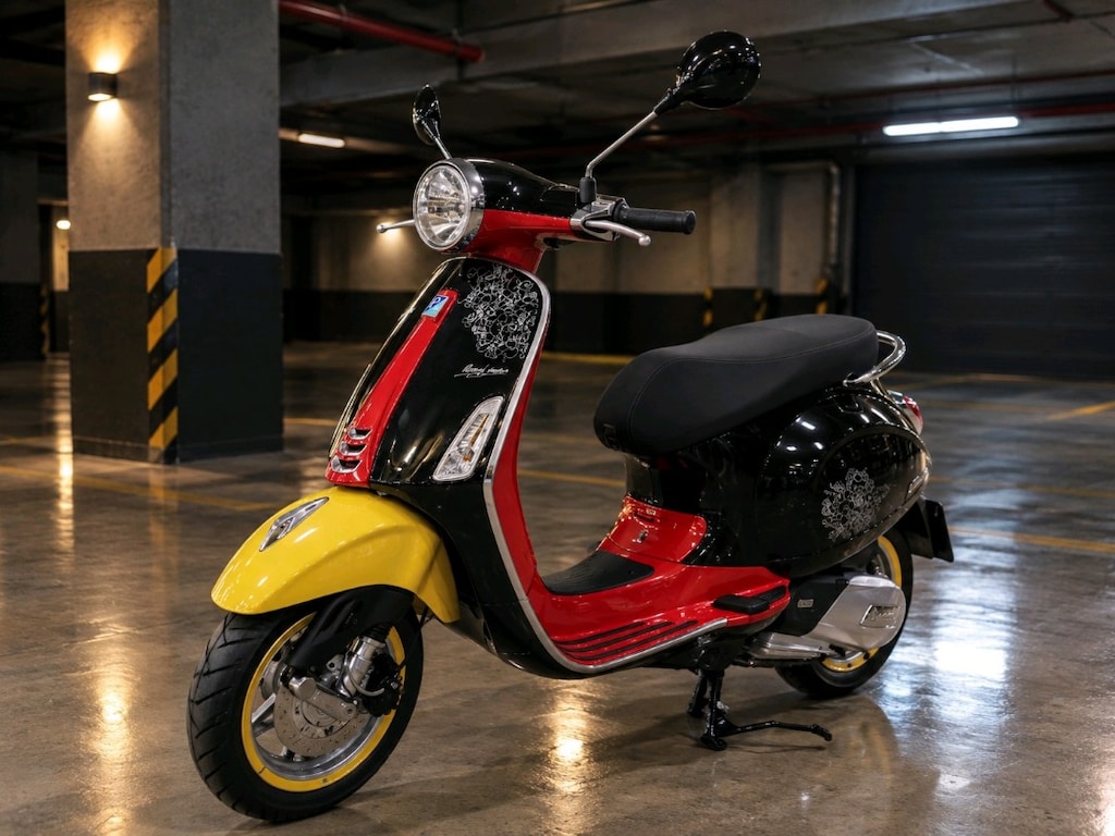 Koleksiyonluk - 2023 Vespa Primavera Disney Mickey Mouse - 0 KM - Hata - 2