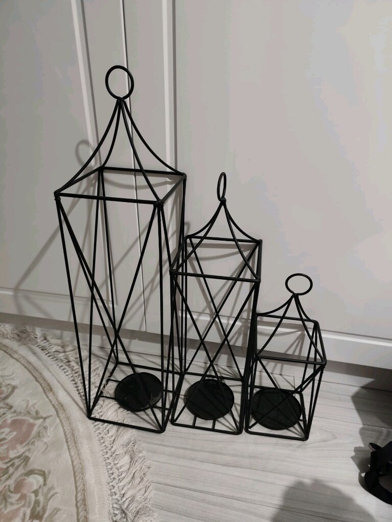 3lu ferforje şamdanlık - 2
