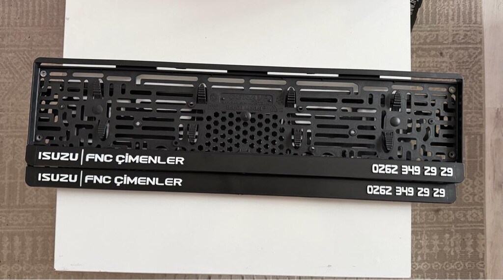 Isuzu oriijnal sıfır Plakalık Seti - 3