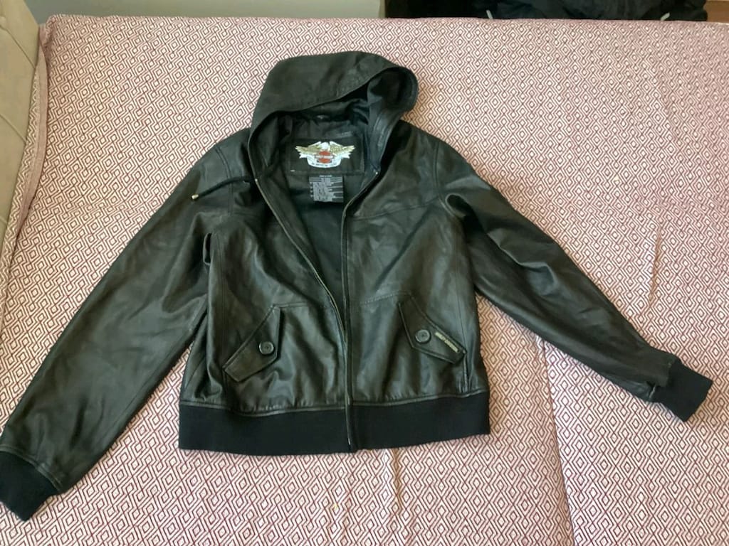 Harley Davidson kapüşon mont en 51boy 65 göğüs 49 L lastikli bel