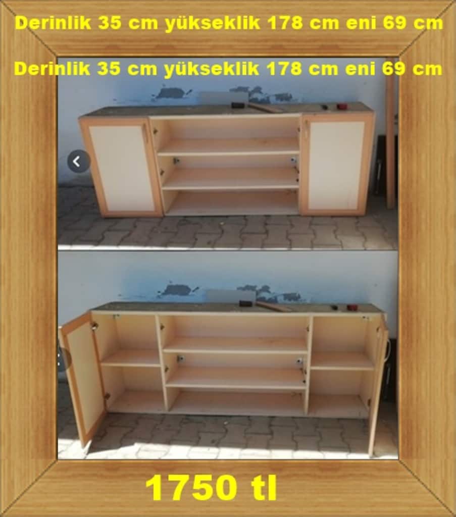 mutfak dolabı ÜST KONSOL DOLAP VS . kombi muhafaza dolap DETAYLARI OKU - 5